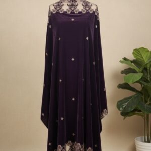 Purple Velvet Shawl